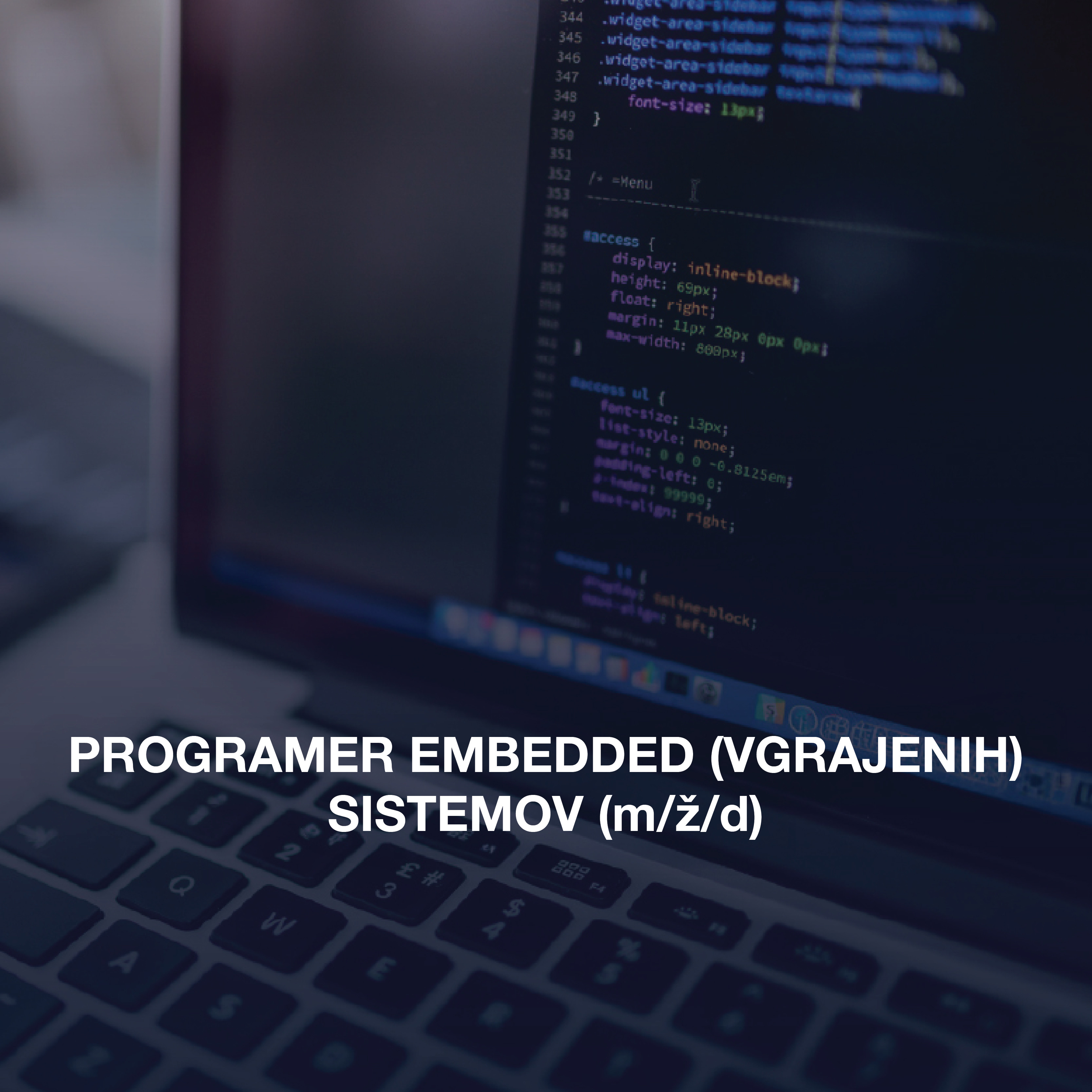 PROGRAMER EMBEDDED (VGRAJENIH) SISTEMOV (m/ž/d)